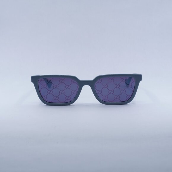 Gucci GG1539S 003 Sunglasses Light Blue Square Frame - Picture 2 of 11